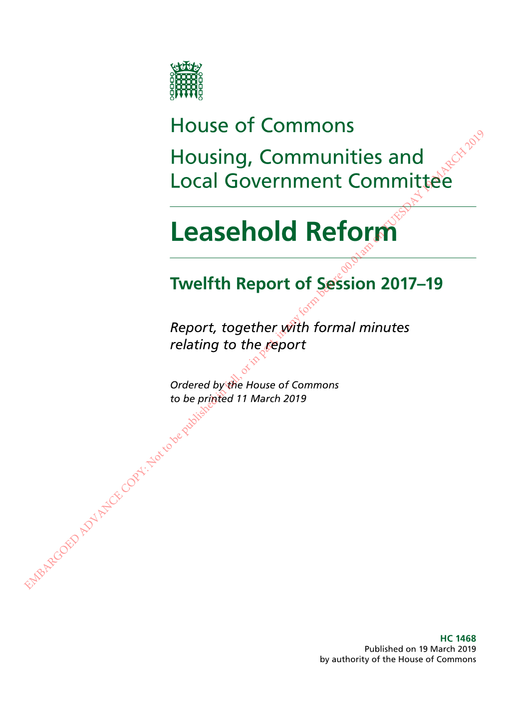 Leasehold Reformon