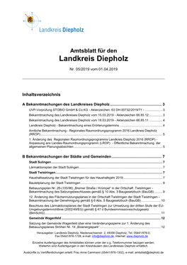 Amtsblatt 05/2019