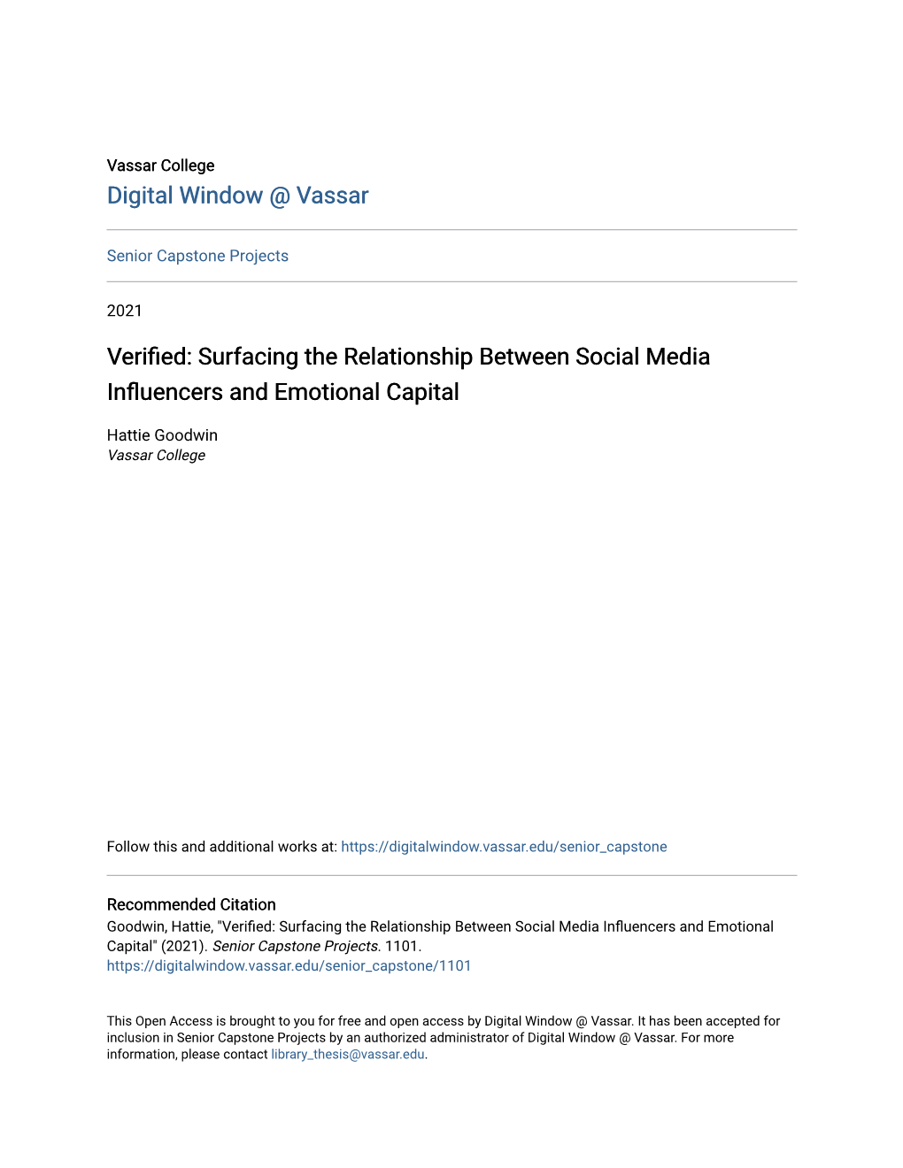 Surfacing the Relationship Between Social Media Influencers and Emotional Capital