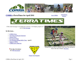 CORBA Eterratimes for April 2011 Archive