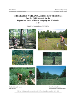 Integrated Wetland Assessment Program. Part 9: Field Manual for the Vegetation Index of Biotic Integrity for Wetlands V
