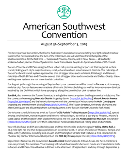 ERA Convention 2019 American Southwest