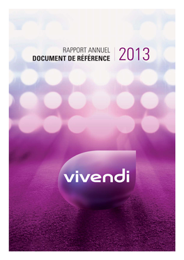 Document De Référence 2013 Vivendi