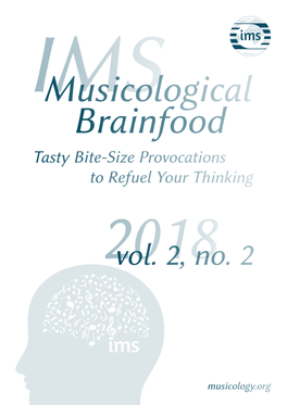 IMS Musicological Brainfood 2, No. 2 (2018)