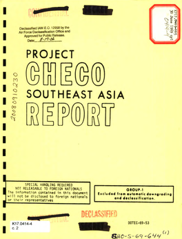 Project CHECO Southeast Asia Report. Control of Airstrikes