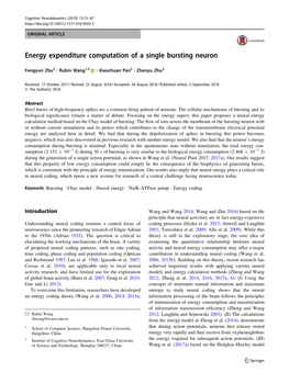 Energy Expenditure Computation of a Single Bursting Neuron