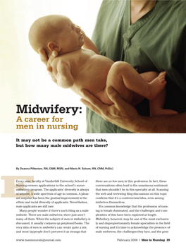Midwifery: a Career for Men in Nursing