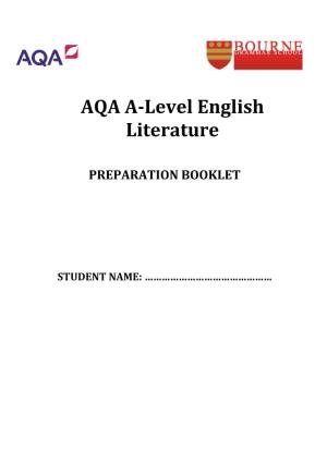 AQA A-Level English Literature