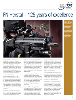 FN Herstal – 125 Years of Excellence