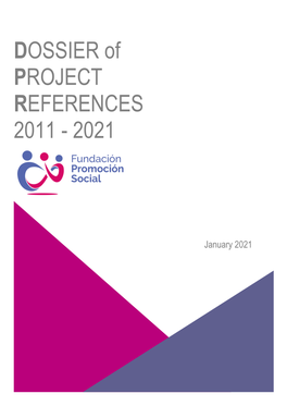 DOSSIER of PROJECT REFERENCES 2011 - 2021