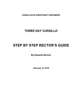 The Three Day Manual