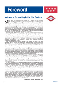 Metrosur – Commuting in the 21St Century