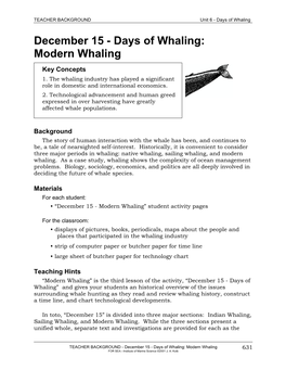 Modern Whaling