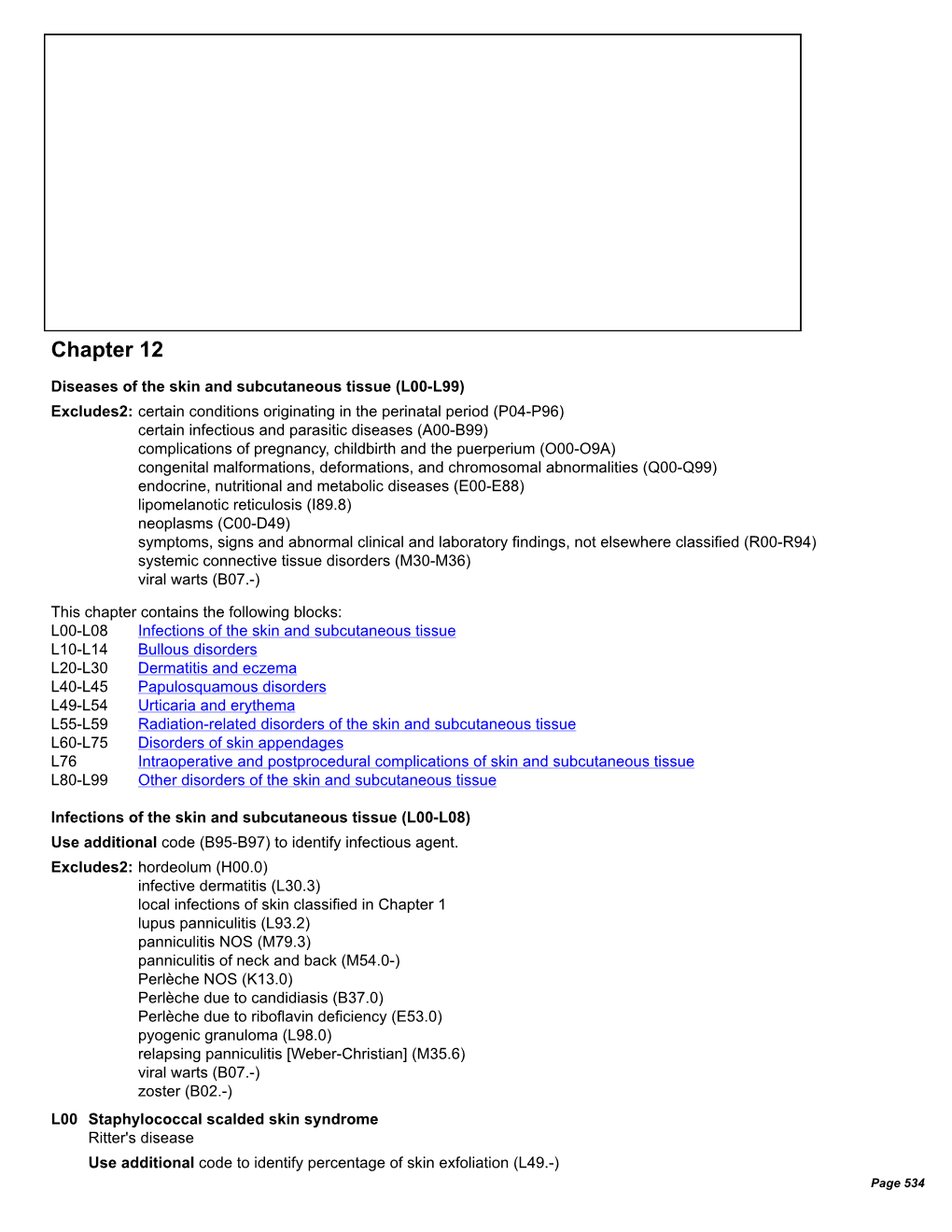 ICD-10-CM TABULAR LIST of DISEASES and INJURIES