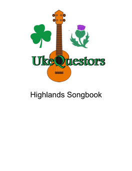 Highlands Songbook Contents