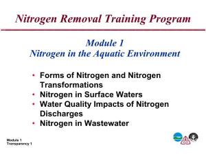 Nitrogen Removal Training Program