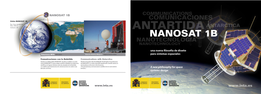 NANOSAT 1B COMUNICACIONES Orbita NANOSAT 1B