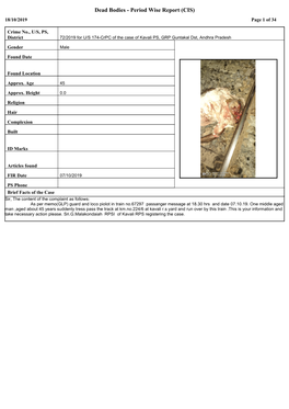 Period Wise Report (CIS) 18/10/2019 Page 1 of 34