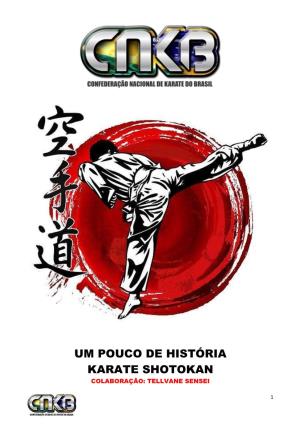 Um Pouco De História Karate Shotokan Colaboração: Tellvane Sensei