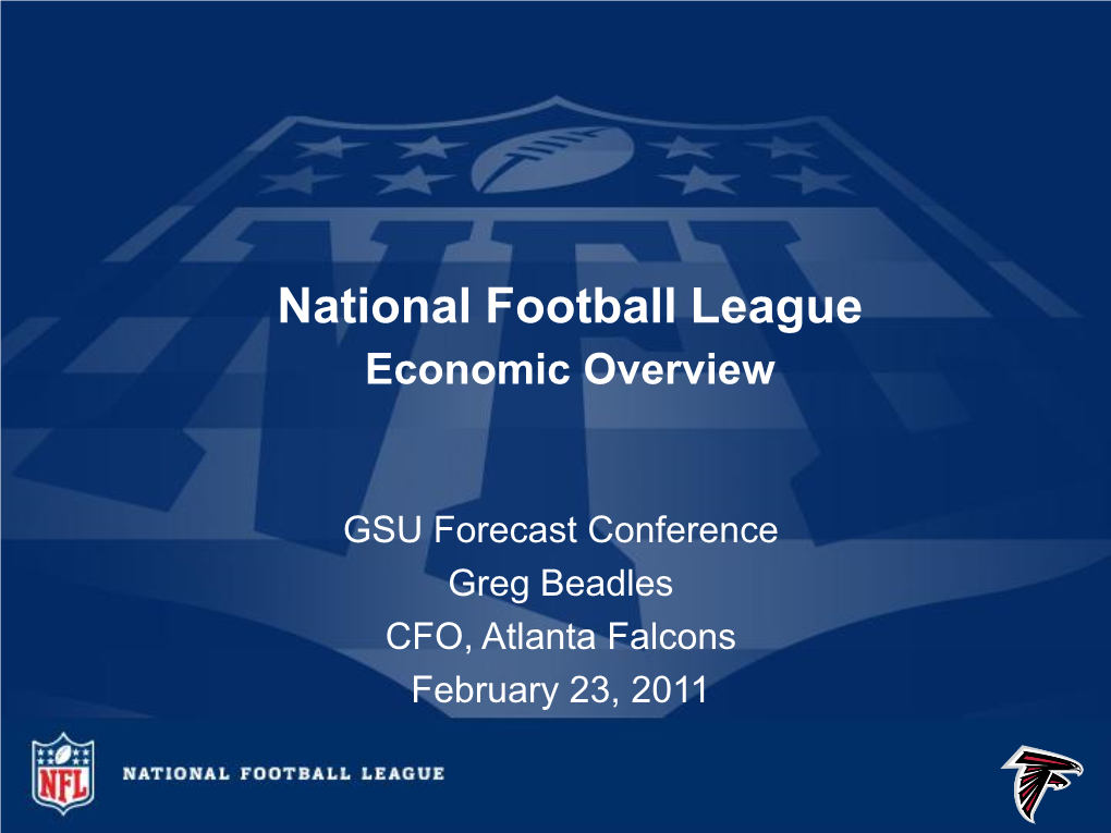 National Football League Economic Overview