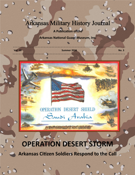OPERATION DESERT STORM Arkansas Citizen Soldiers Respond to the Call