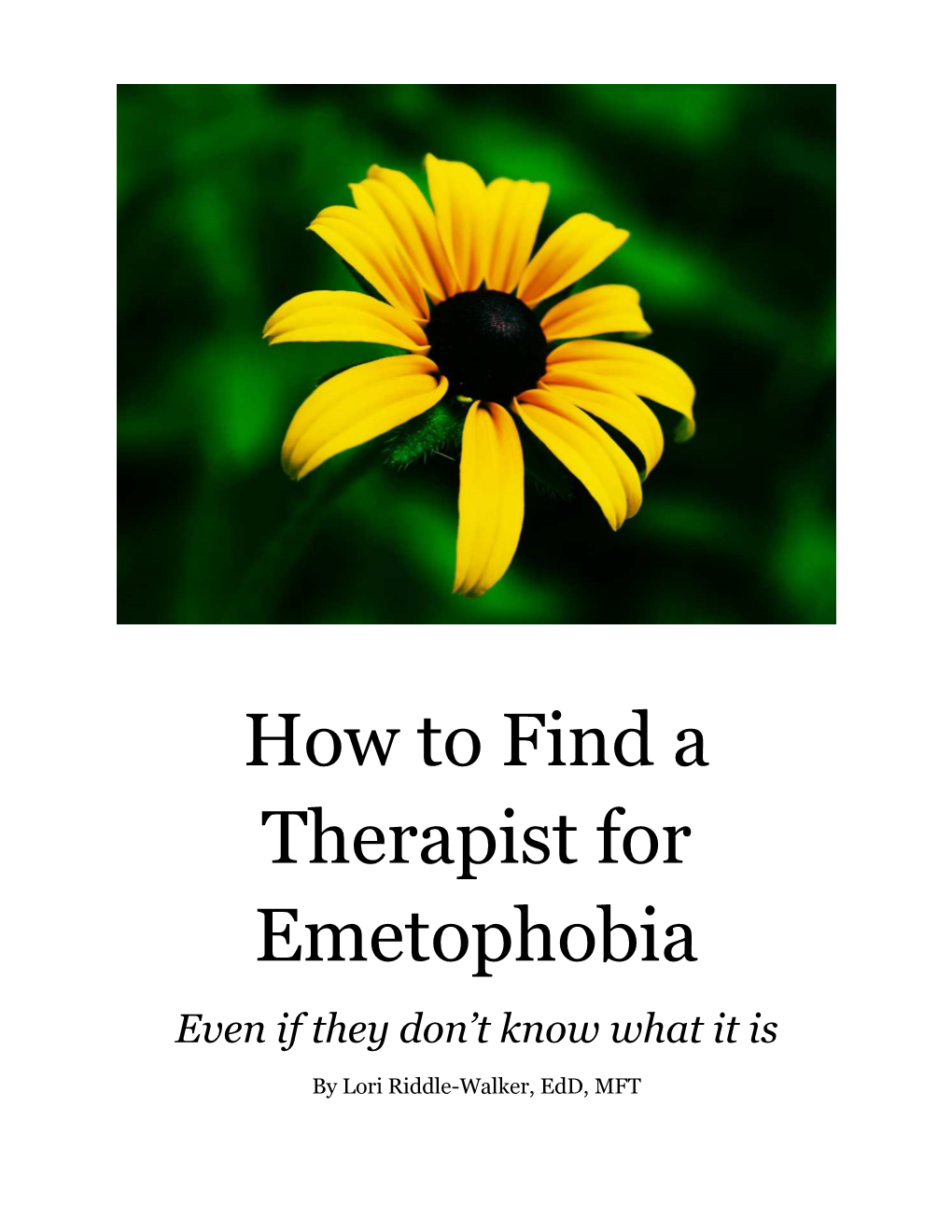 How to Find a Therapist for Emetophobia Even If They Don’T Know What It Is