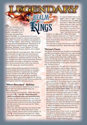 Legendary Rules – Realm of Kings
