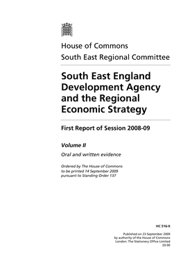 South East England Development Agency and the Regional Economic Strategy