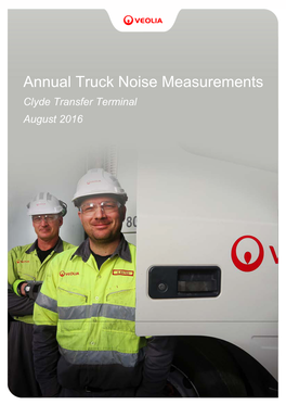 Annual Truck Noise Measurements Clyde Transfer Terminal August 2016