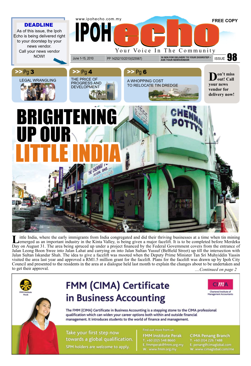 Brightening up Our Little India