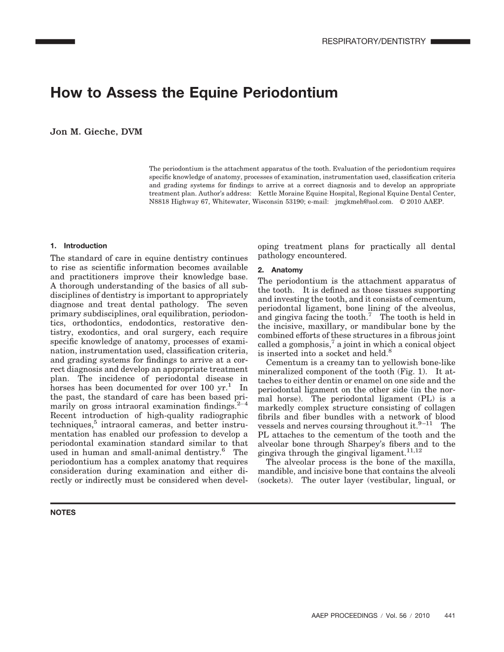 How to Assess the Equine Periodontium