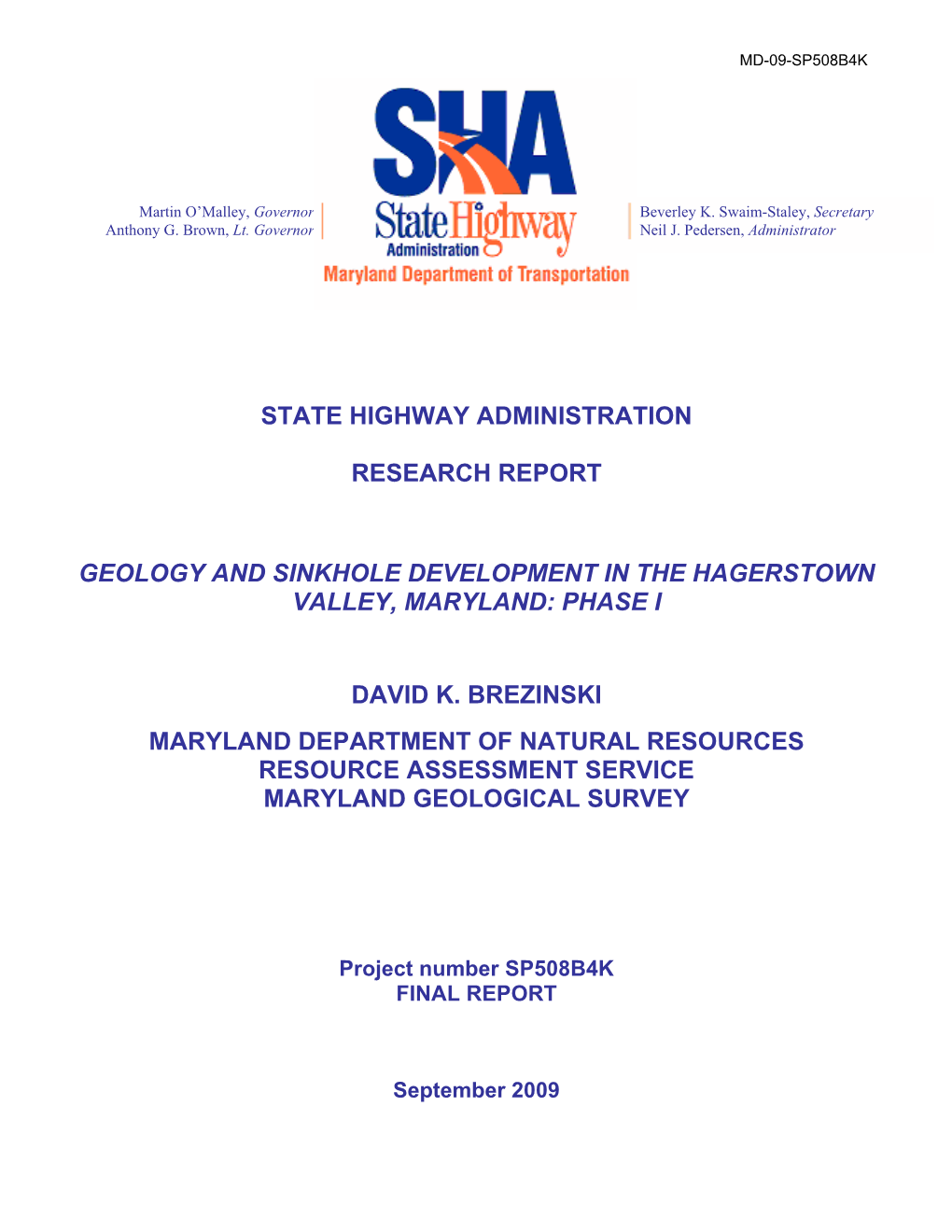 Sinkhole Mapping for Washington County