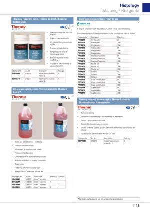 Histology Staining - Reagents