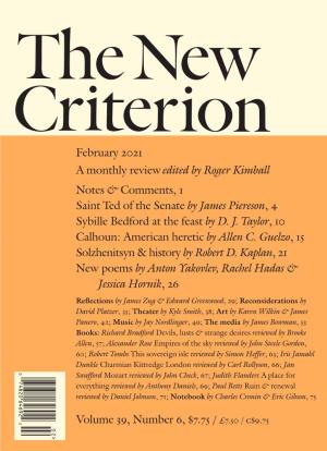 The New Criterion – February 2021