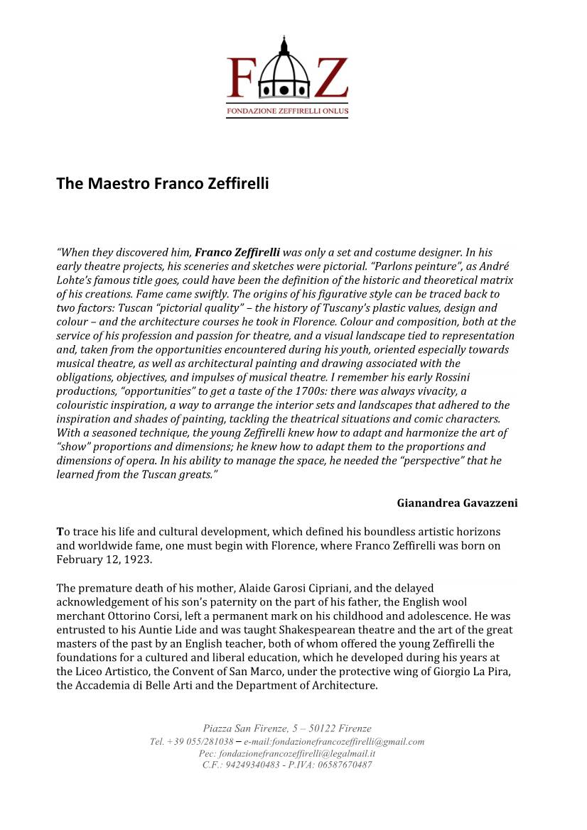Download Thebiography of Franco Zeffirelli