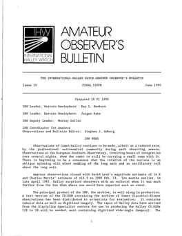 Amateur Observer's Bulletin