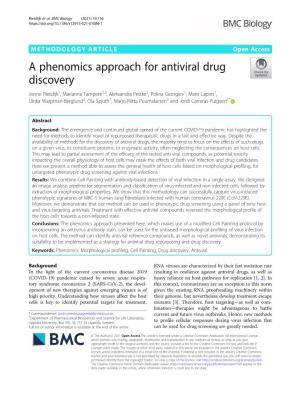 A Phenomics Approach for Antiviral Drug Discovery