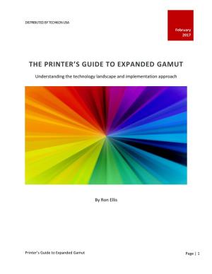 The Printer's Guide to Expanded Gamut