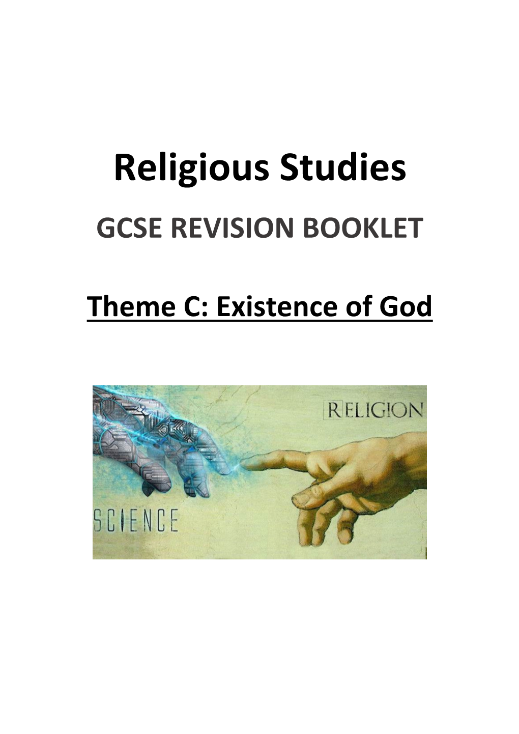 Religious Studies GCSE REVISION BOOKLET