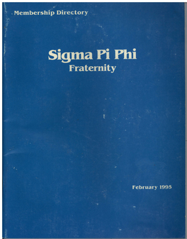 Sigma Pi Phi Fraternity