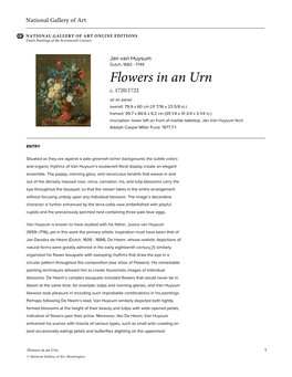 Flowers in an Urn C