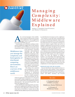 Managing Complexity: Middleware Explained Andrew T