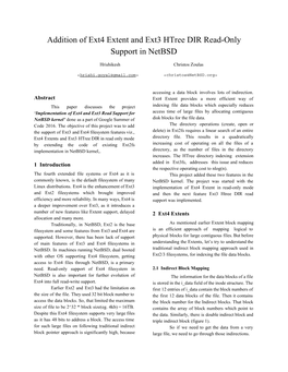 Addition of Ext4 Extent and Ext3 Htree DIR Read-Only Support in Netbsd