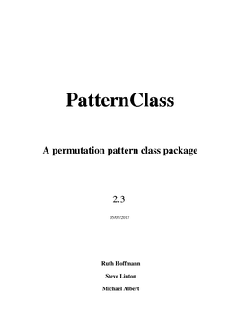 Patternclass