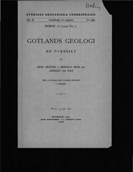 Gotlands Geologi