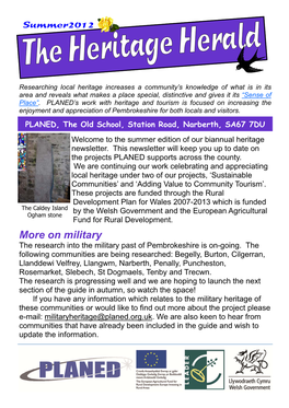 For PDF the Heritage Herald Summer 2012 A5