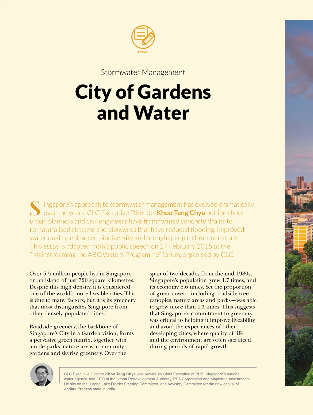 City of Gardens and Water