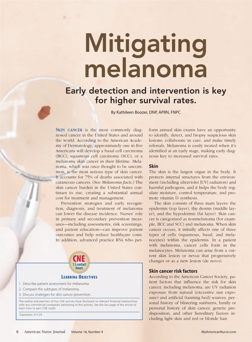 Mitigating Melanoma Early Detection and Intervention Is Key for Higher Survival Rates