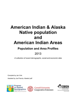 American Indian & Alaska Native Population and American Indian Areas