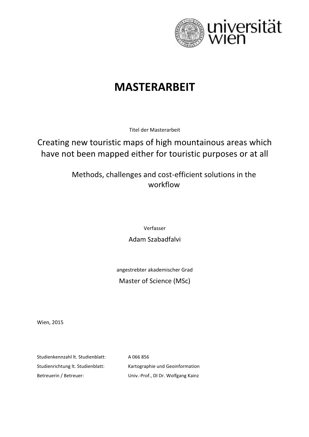 4. Data Acquisition and Data Processing for Hiking Maps